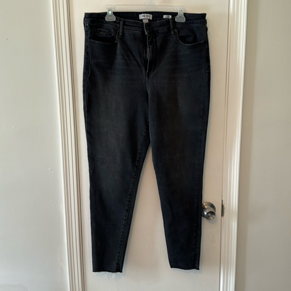 Nine West black/grey high-rise skinny jeans size 18